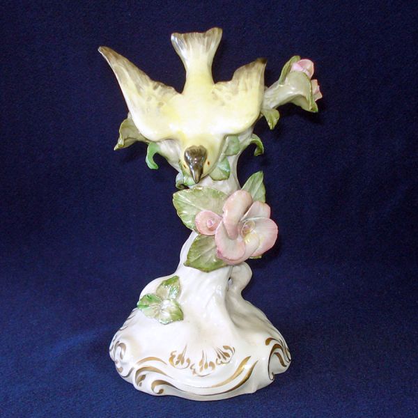 Cordey China Bird on Flowered Tree Figurine #2