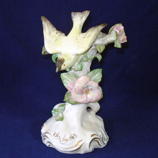 Cordey China Bird on Flowered Tree Figurine #4