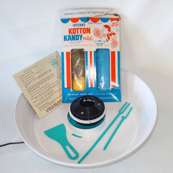 1960s Tri Play Toys Cotton Candy Machine Clearance #3