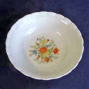 Chinex 1930s Flower Bouquet Serving Vegetable Bowl Clearance