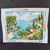 Seaside Scene Royal Paris Needlepoint Canvas To Finish