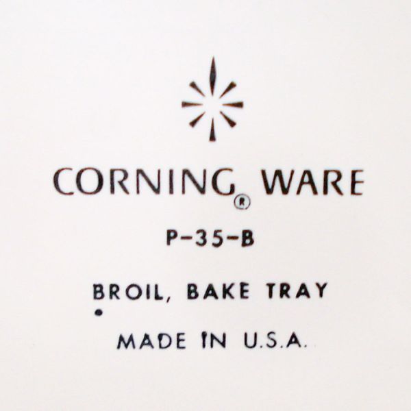 Corning Ware Blue Cornflower Broil & Bake Tray #3