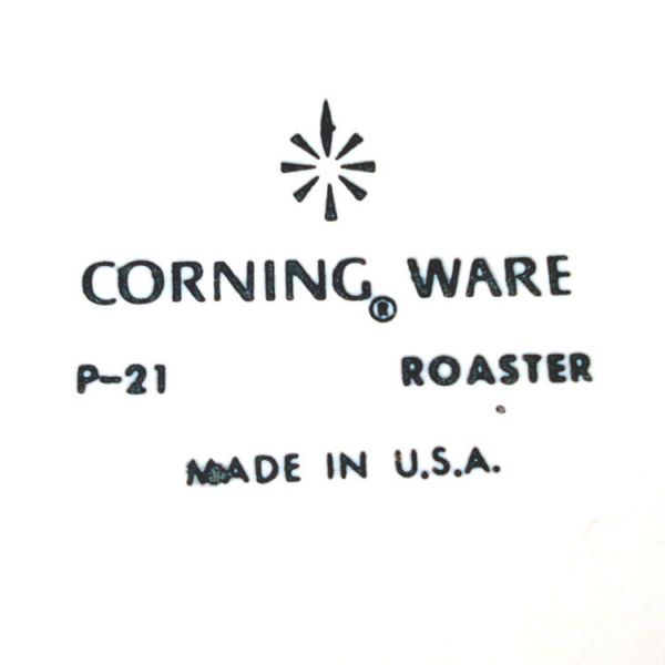 Corning Ware Blue Cornflower Rectangular Roaster in Cradle #7