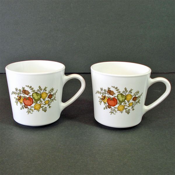 Corning Centura Spice of Life Pair Coffee Mugs