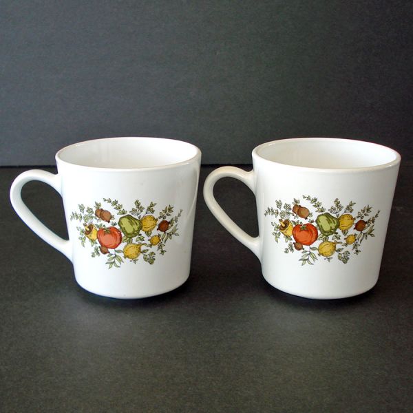 Corning Centura Spice of Life Pair Coffee Mugs #2