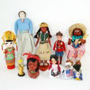 Lot 10 Mid Century Ethnic, Souvenir, International Dolls