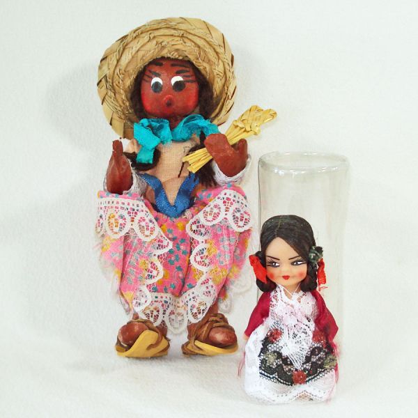 Lot 10 Mid Century Ethnic, Souvenir, International Dolls #6
