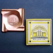 1933 Chicago Worlds Fair Copper Ashtray In Box