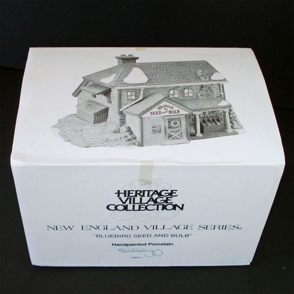 Bluebird Seed Bulb Dept 56 Christmas Village House Mint In Box #2