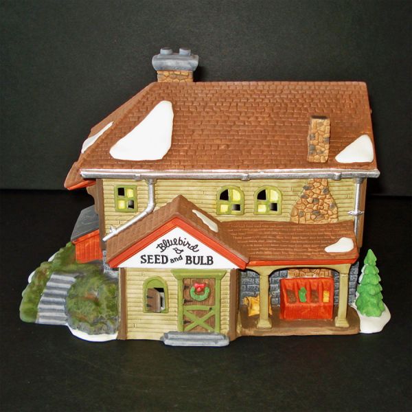 Bluebird Seed Bulb Dept 56 Christmas Village House Mint In Box #3
