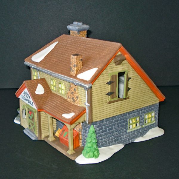 Bluebird Seed Bulb Dept 56 Christmas Village House Mint In Box #5
