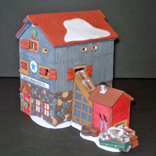 Blue Star Ice Dept 56 Christmas Village House, Harvesters #3