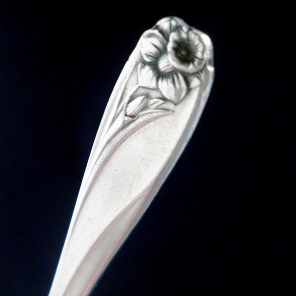 Daffodil Rogers International Silverplate Baby Fork Clearance #2
