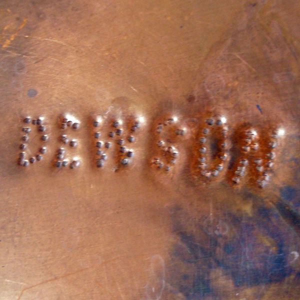 Dewson Arts Crafts Hammered Copper Creamer Sugar Set #3
