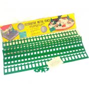 1950s Green Metal Christmas Tree Dollhouse Fence Mint in Box Clearance