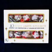 Box Santa Dogs Figural Christmas Lights String