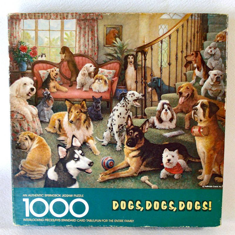 Copperton Lane: Dogs, Dogs, Dogs! Springbok 1000 Piece Jigsaw Puzzle,  Puzzles, 16212