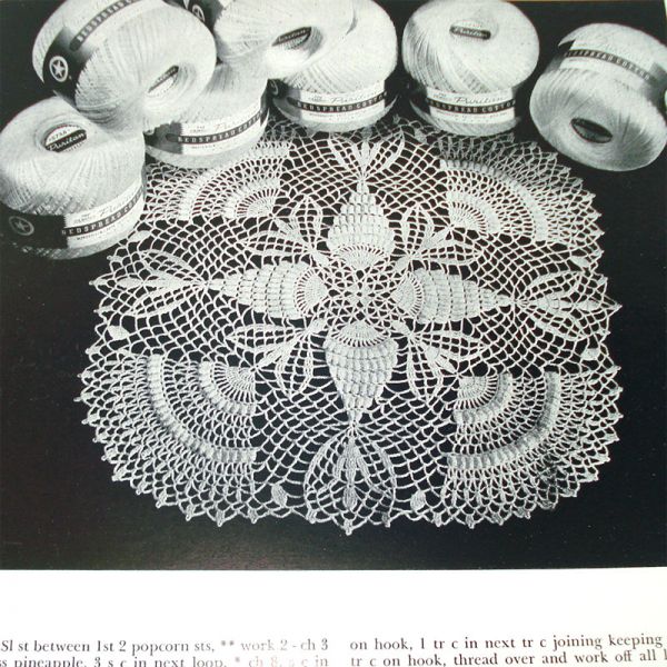 1956 Star Doilies Crochet Pattern Instruction Booklet Clearance #3