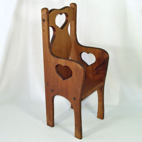 Wooden Doll Chair 23 Inch Optional High Chair Tray Clearance #3