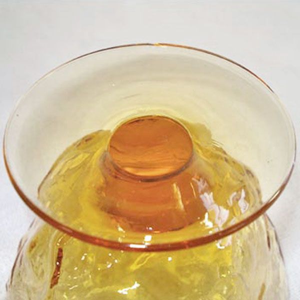 Seneca Driftwood Casual 2 Amber Sherbet Champagne Glasses #2