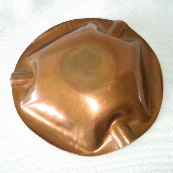 Drumgold Arrowhead 3 Sided Hand Wrought Copper Ashtray #3