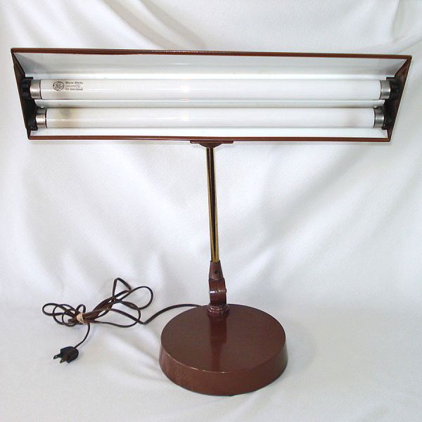 1950s Machine Age Metal Adjustable Desk Lamp #2