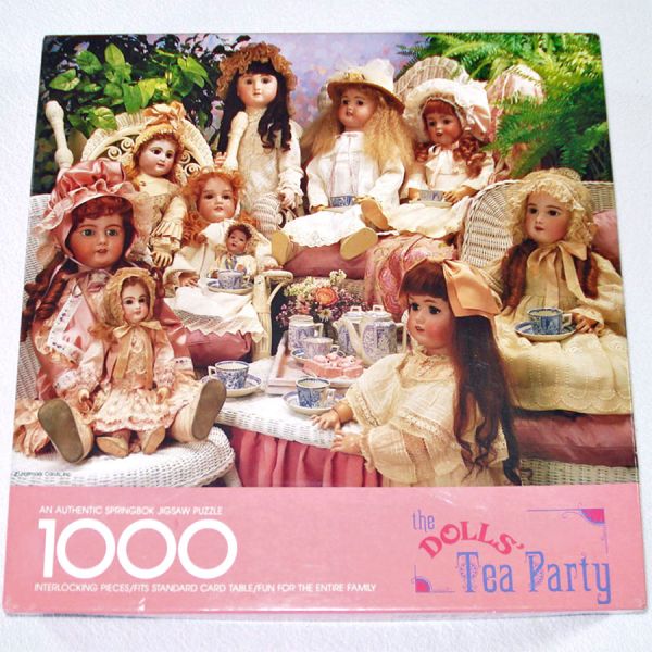 Dolls Tea Party Springbok 1000 Piece Jigsaw Puzzle