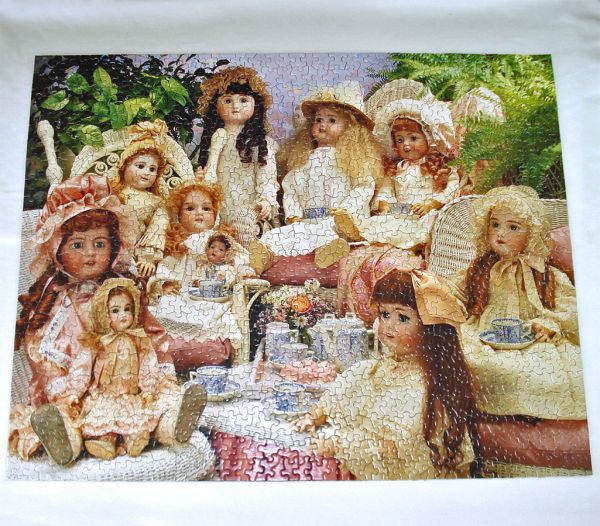 Dolls Tea Party Springbok 1000 Piece Jigsaw Puzzle #2