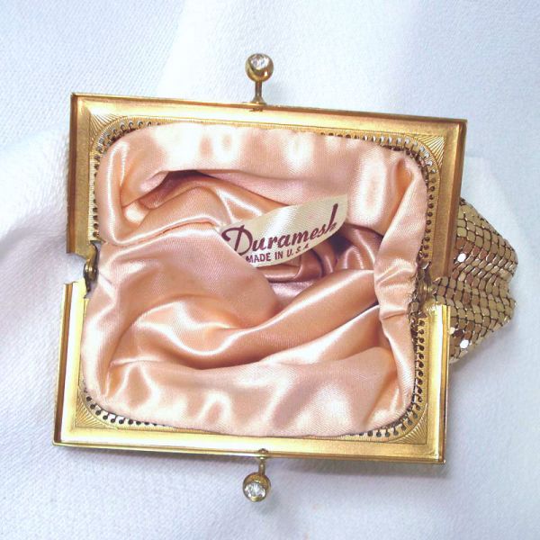 Duramesh 1950s Gold Mesh Evening Bag Clearance #4