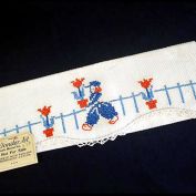 1940 Salesman Sample Embroidered Dutch Boy Fingertip Guest Towel Clearance