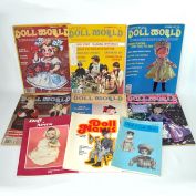 Doll World and Doll News Magazines 9 Issues 1970s Clearance