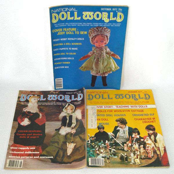 Doll World and Doll News Magazines 9 Issues 1970s Clearance #2