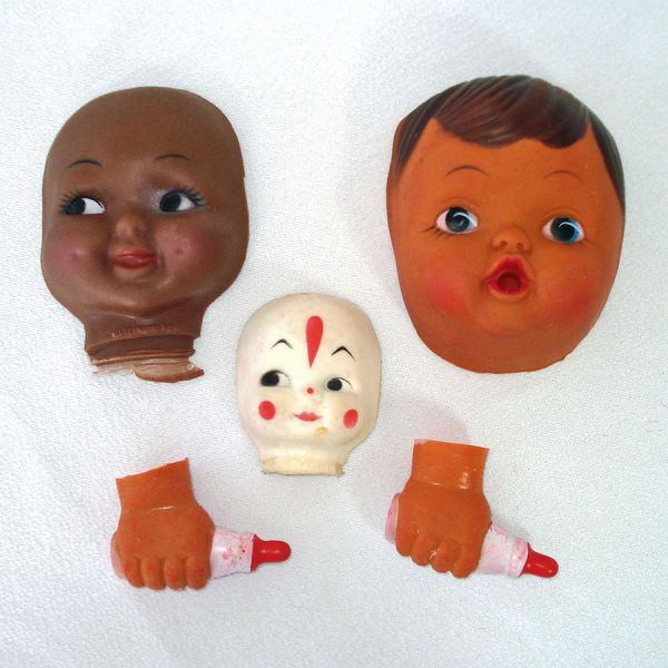 Lot 10 Craft Doll Heads For Soft Sculpture #2