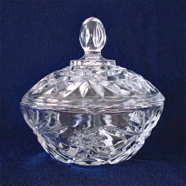 Anchor Hocking EAPC Star of David Prescut Candy Dish