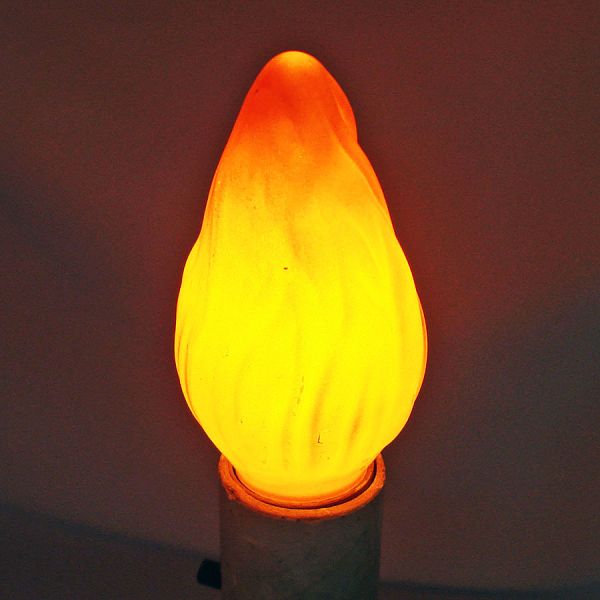 Austria Figural Pink Flame Standard Edison Base Light Bulb Working #2