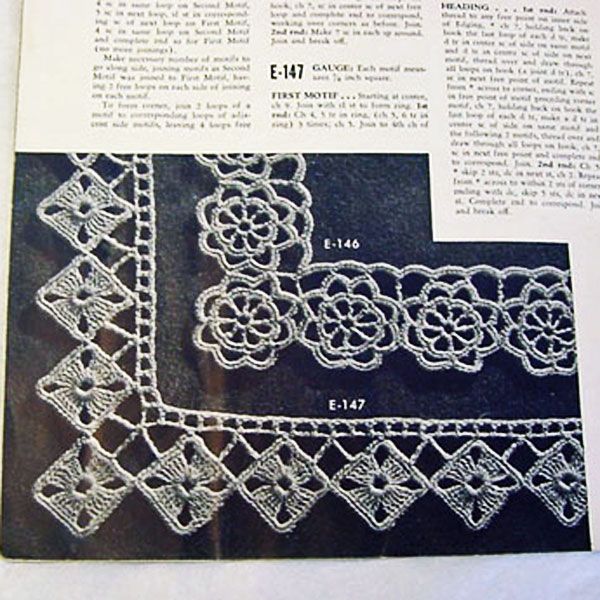 Coats and Clarks Edgings 1949 Crochet Pattern Booklet #2