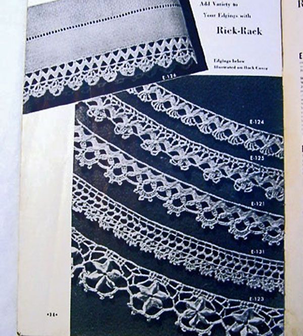Coats and Clarks Edgings 1949 Crochet Pattern Booklet #3