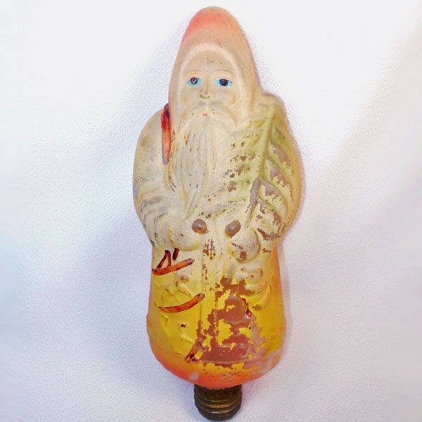 Large 1920s Edison Santa Claus Christmas Light Bulb Working