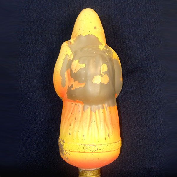 Large 1920s Edison Santa Claus Christmas Light Bulb Working #3