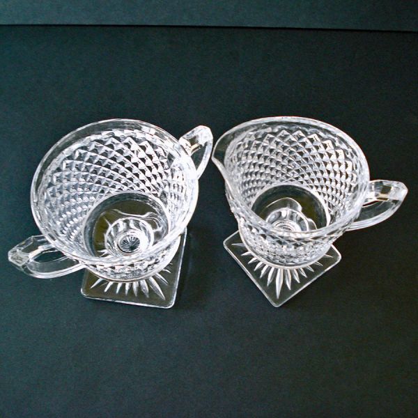 Westmoreland English Hobnail Creamer and Sugar Bowl #2