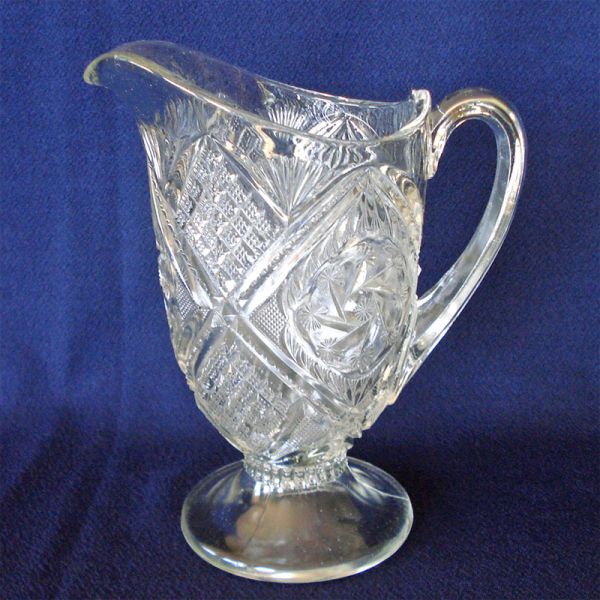 Indiana Juno Double Pinwheel EAPG Glass Pitcher #2