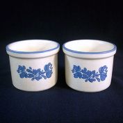 Pfaltzgraff Yorktowne 2 Condiment Crock Style Ramekins