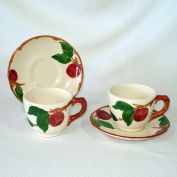 Franciscan Apple Pair Cup and Saucer Sets Clearance