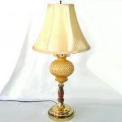 Fenton Cased Honey Amber Table Lamp