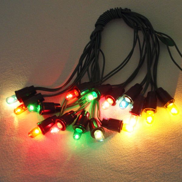 Christmas C6 Light String With 8 Volt Transformer Bulbs Working #4