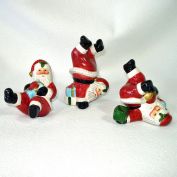 Fitz & Floyd Tumbling Santa Claus Figurines