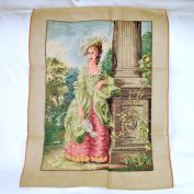 Elegant Lady Large Needlepoint Wall Tapestry Finished