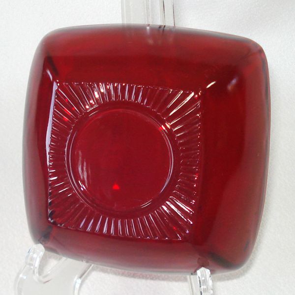 Anchor Hocking Royal Ruby Charm Fruit Dessert Bowl #2