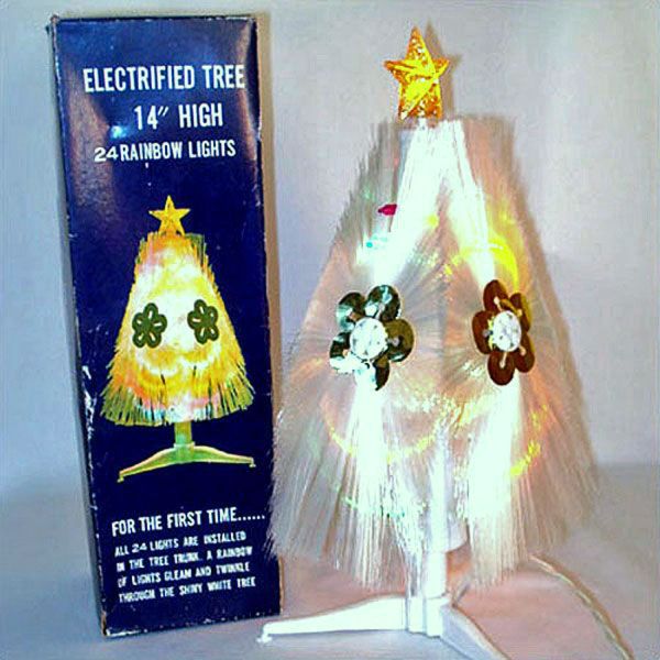 Rainbow Halo Lighted Fiber Optic Christmas Tree In Original Box