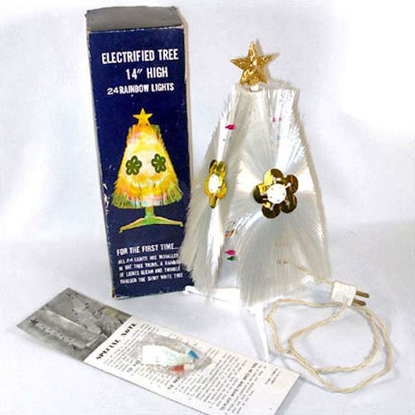 Rainbow Halo Lighted Fiber Optic Christmas Tree In Original Box #3